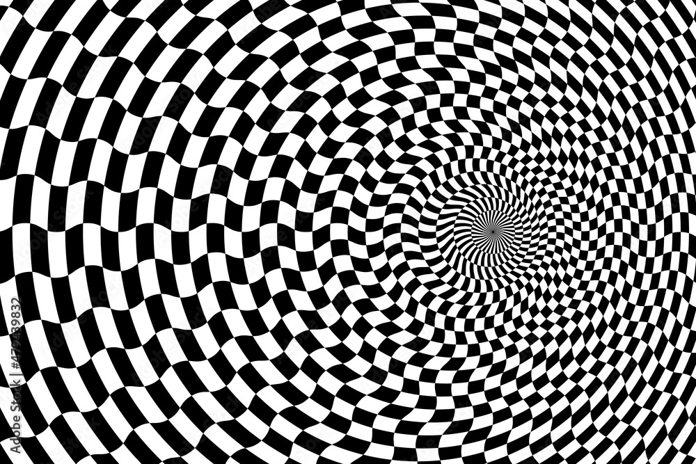 Vector abstract background. Simple illustration with optical illusion, op art. Vector abstract background. Simple illustration with optical illusion, op art.