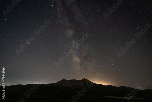 Vía Láctea vertical a la montaña Parque Nacional Sierra de las Nieves 