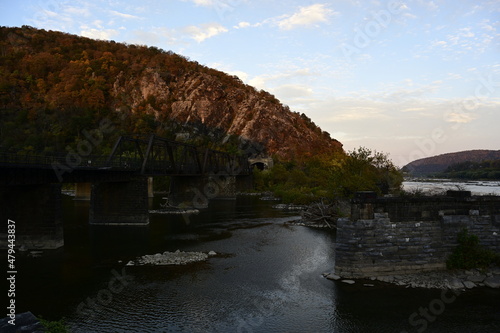 railroad bridge over river