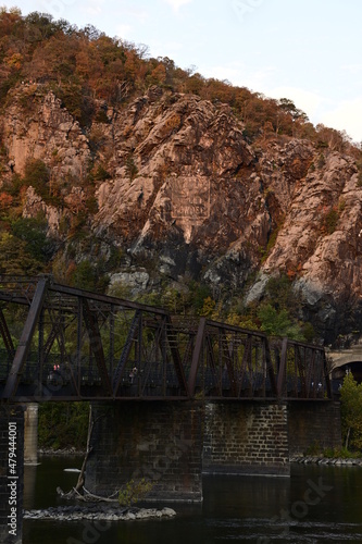 old bridge over the river
