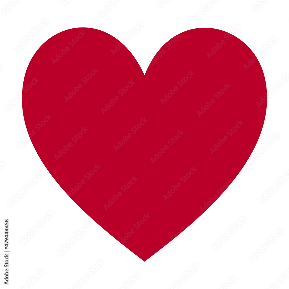 A heart, a symbol of love and Valentine's Day. A flat red icon is isolated on a white background. Vector illustration. A heart, a symbol of love and Valentine's Day. A flat red icon is isolated on a white background. Vector illustration.