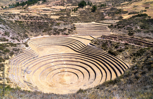 Agricultural terraces at Moray in the Sacred Valley of Peru © Leonid Andronov