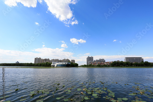 Waterfront City architectural scenery, North China