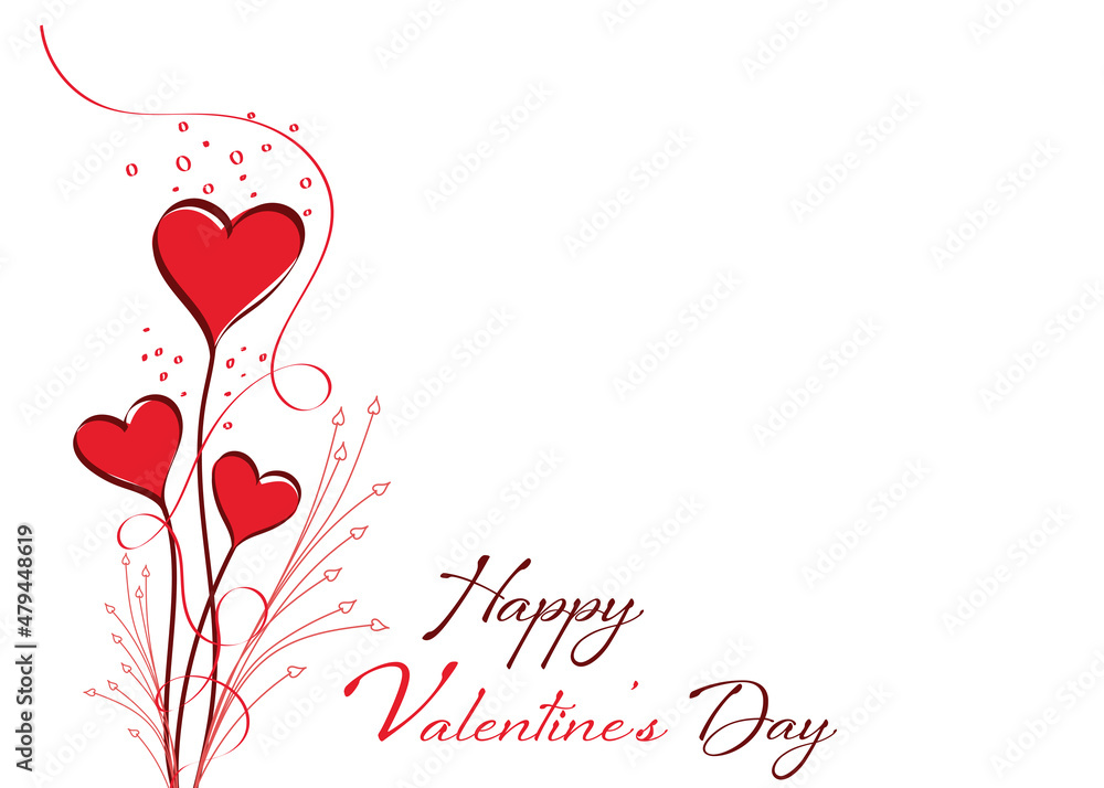 Happy Valentine's day greeting card cover template. Heart frame with the label. Holiday decoration element. The heart consists of a multitude of hearts with space for text. Vector illustration.