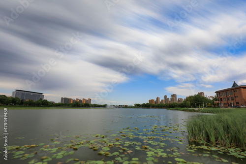 Waterfront City architectural scenery, North China