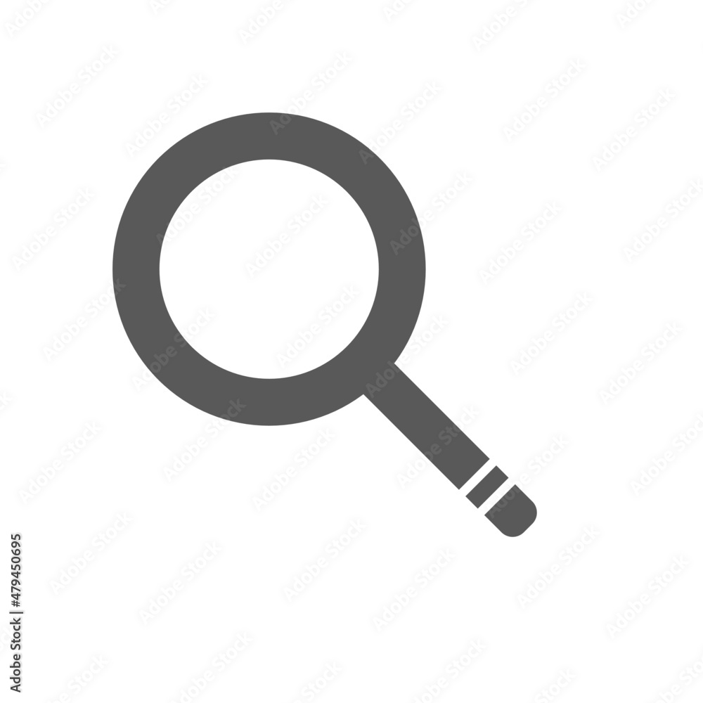 magnifying glass icon vector on white background. Simple logo magnifying glass icon vector on white background. Simple logo