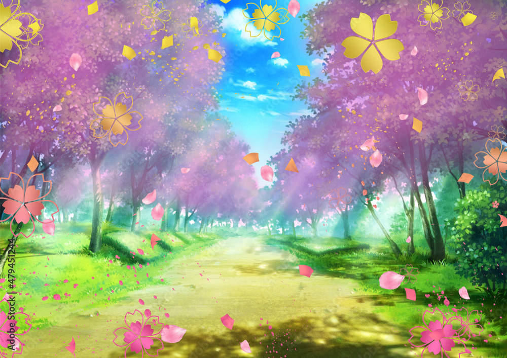 風景　桜
