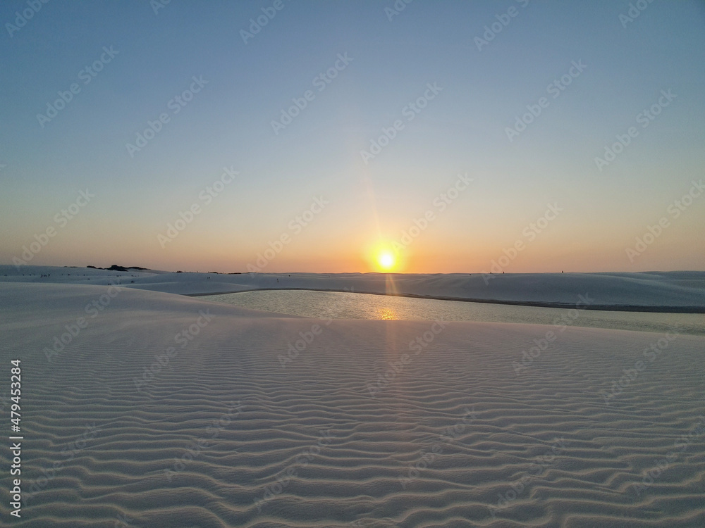 sunset on the beach