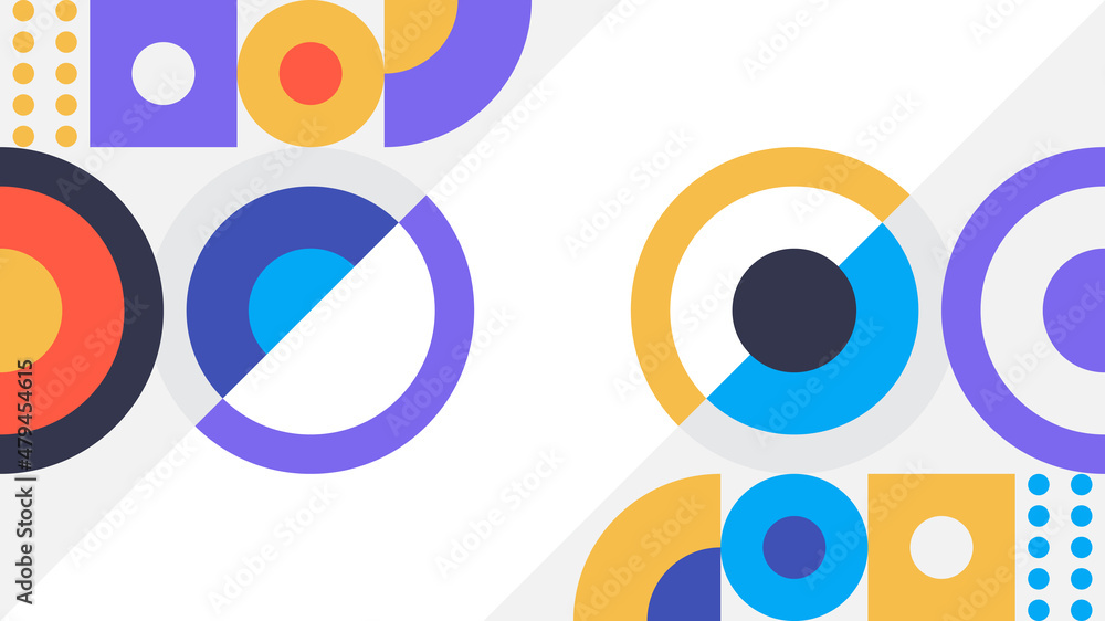 Creative flat colorful geometric background Creative flat colorful geometric background