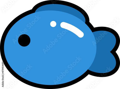 魚　主線あり
