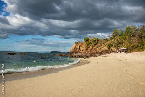 Beautiful Playa Conchal  a beach made of seashells  Guanacaste  Costa Rica