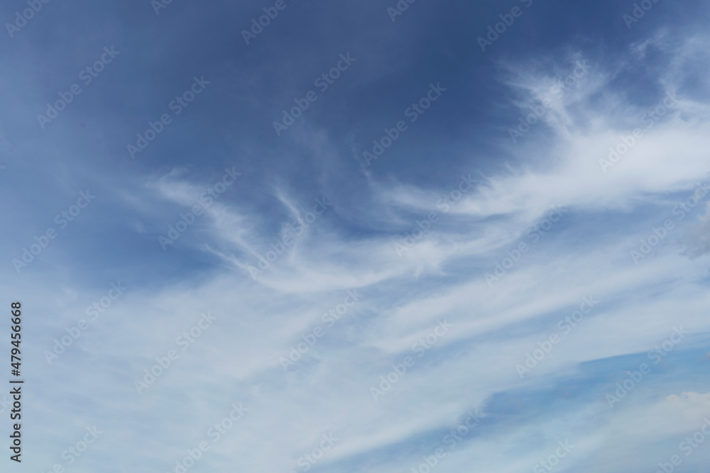 Fototapeta premium Clouds and blue sky. On the day of good weather in the summer