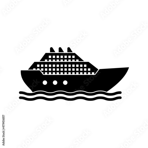 Ship icon design template vector isolated
