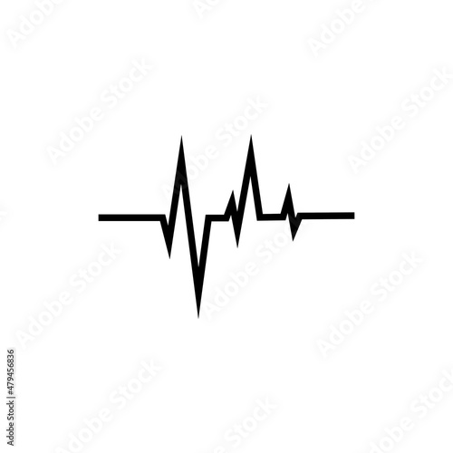 Sound waves vector illustration design