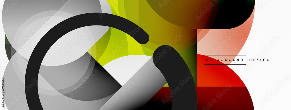 Creative geometric wallpaper. Minimal circle triangle and square line abstract background. Vector illustration for wallpaper banner background or landing page Creative geometric wallpaper. Minimal circle triangle and square line abstract background. Vector illustration for wallpaper banner background or landing page