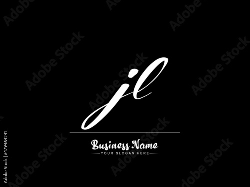 JL Signature Logo Images, Letter Jl Logo Stock Photos & Vectors photo