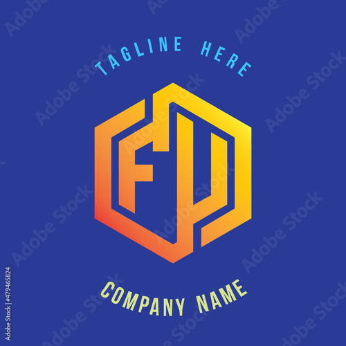 FU lettering logo is simple, easy to understand and authoritative