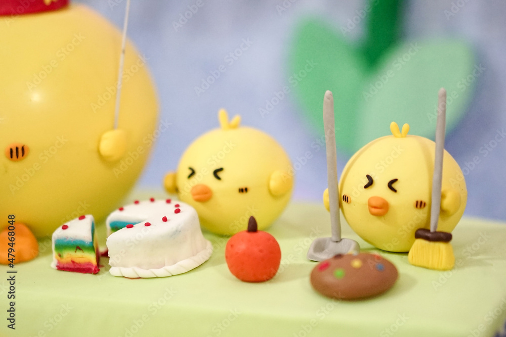 Funny yellow ducks decorated cakes for a baby shower birthday Funny yellow ducks decorated cakes for a baby shower birthday