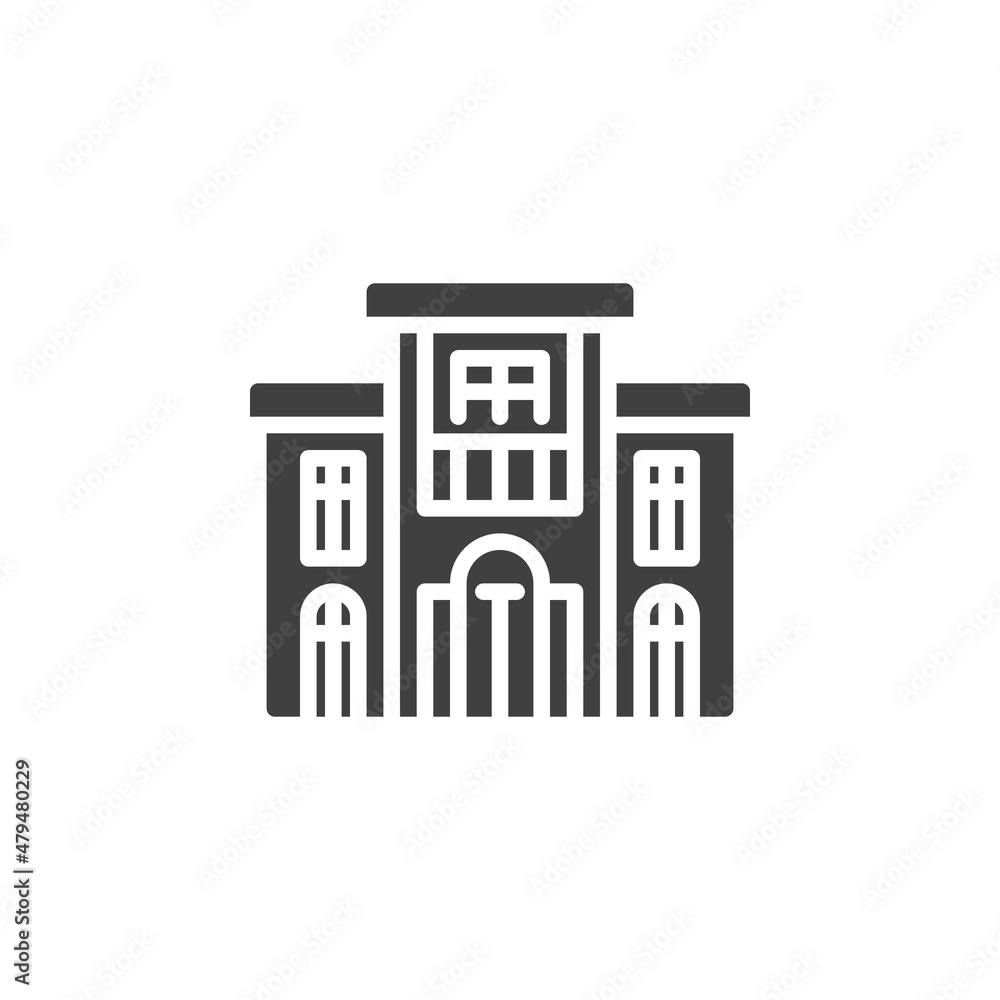 Villa Building vector icon Villa Building vector icon