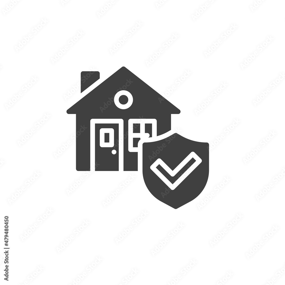 Property insurance vector icon