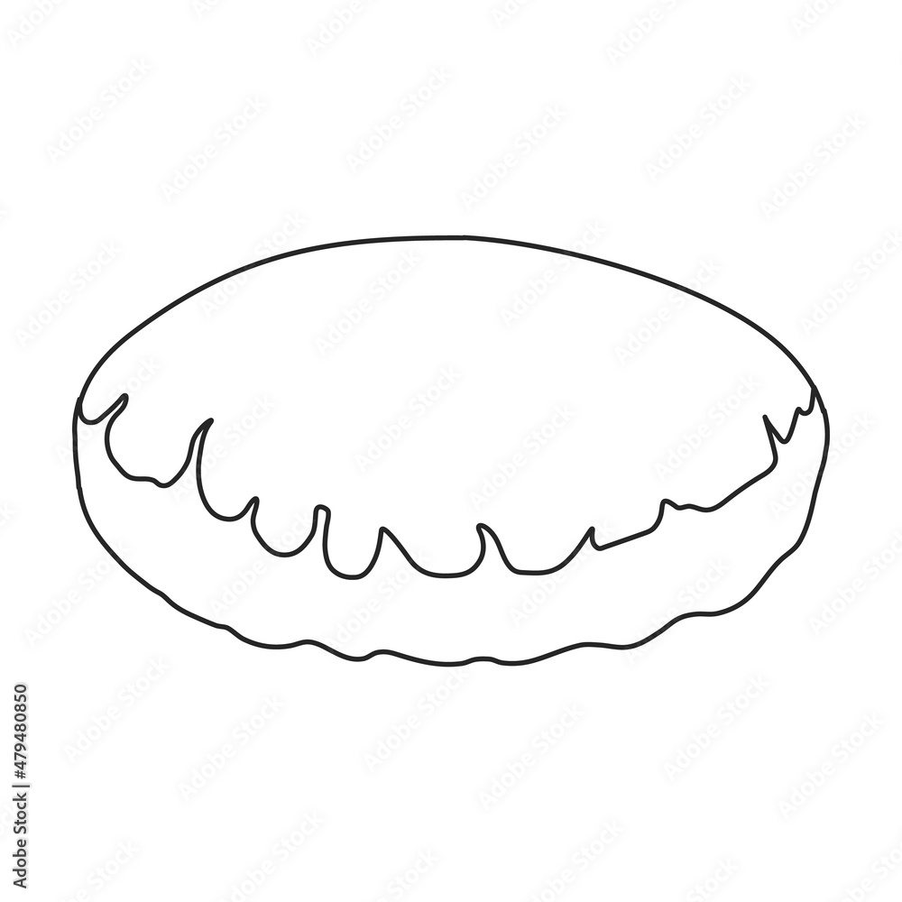Cookies vector icon.Outline vector icon isolated on white background cookies. Cookies vector icon.Outline vector icon isolated on white background cookies.