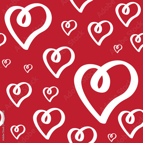 Cute Love Pattern - seamless heart shape suitable for background, fabric, design asset, valentines day, wrapping paper, wallpaper and illustration in general