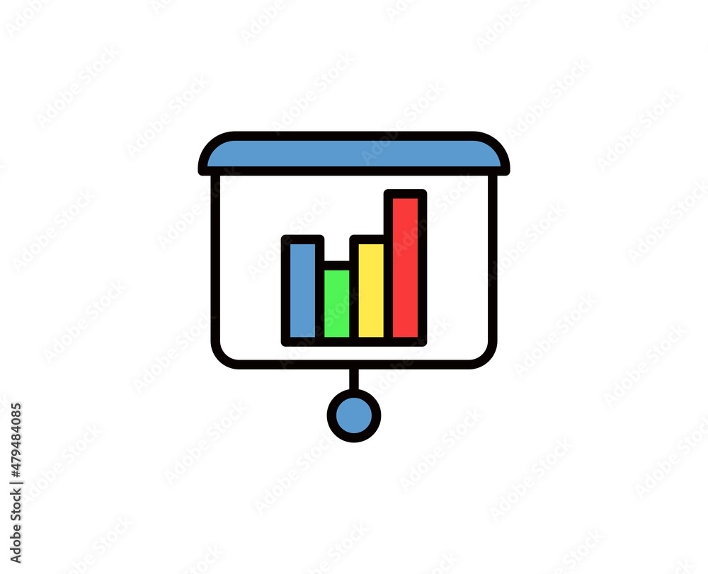 Presentation flat icon. Thin line signs for design logo, visit card, etc. Single high-quality outline symbol for web design or mobile app. Presentation outline pictogram. Presentation flat icon. Thin line signs for design logo, visit card, etc. Single high-quality outline symbol for web design or mobile app. Presentation outline pictogram.