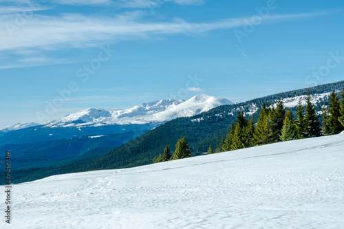 ski resort in the mountains