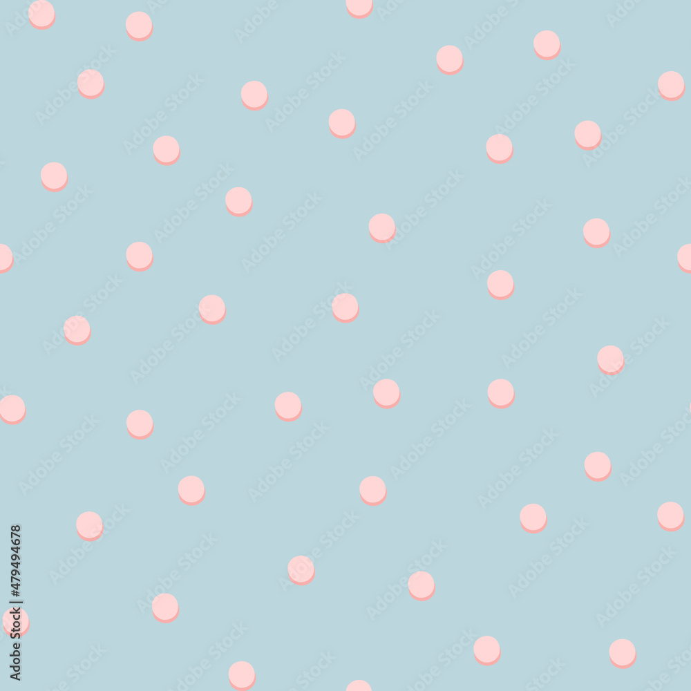 Pink irregular dots seamless pattern
