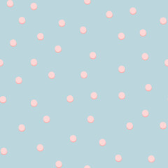 Crédence de cuisine Formes géométriques patrons Pois irréguliers roses fond clair  © rosypatterns