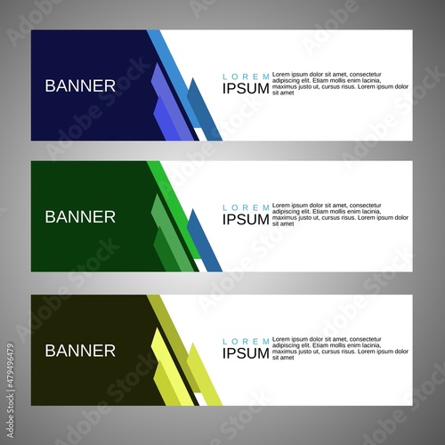 Banner background, Modern vector design, vector template.
