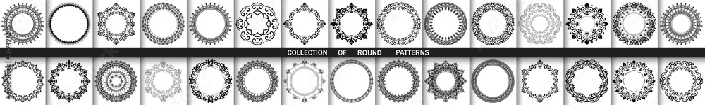 Set of vector seamless geometric black and white patterns for your designs and backgrounds. Geometric abstract ornament. Modern ornaments with repeating elements Set of vector seamless geometric black and white patterns for your designs and backgrounds. Geometric abstract ornament. Modern ornaments with repeating elements