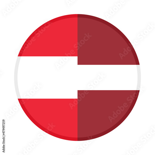 round icon with austria and latvia flags. vector illustration isolated on white background Free Download round icon with austria and latvia flags. vector illustration isolated on white background - GFXLoad