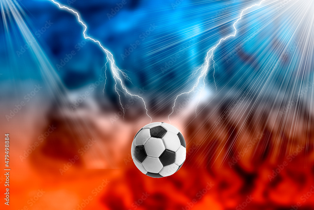 Fototapeta premium Fußball - Illustration - Abstrakt