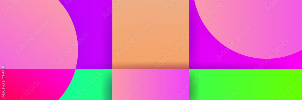 Dynamic shape gradient purple green colorful Abstract design banner Dynamic shape gradient purple green colorful Abstract design banner