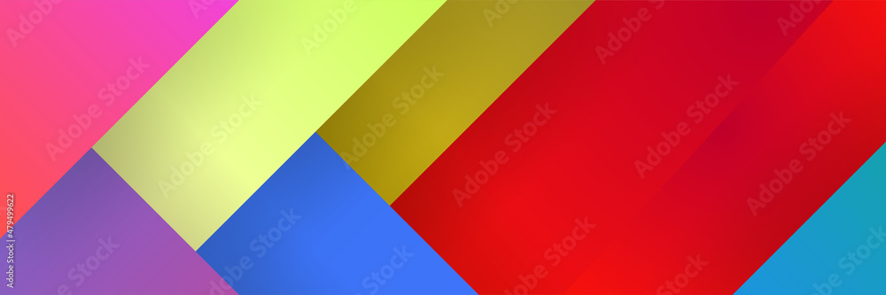 Dynamic stroke line gradient purple yellow red colorful Abstract design banner Dynamic stroke line gradient purple yellow red colorful Abstract design banner