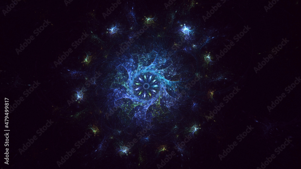 3D rendering abstract round light background 3D rendering abstract round light background