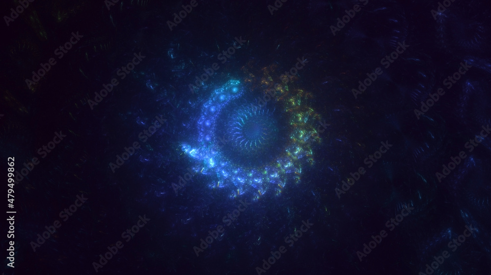 3D rendering abstract round light background 3D rendering abstract round light background