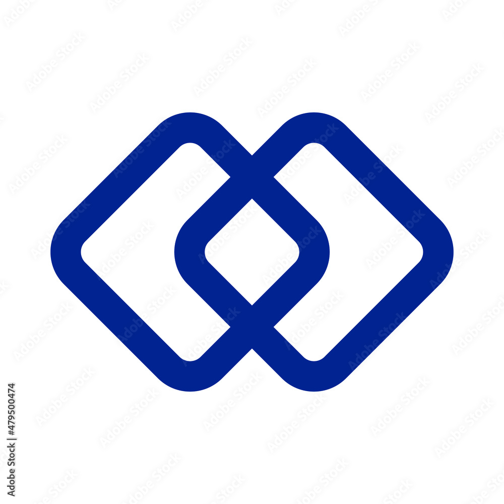 Two Square Logo can be used for company, icon and others. Two Square Logo can be used for company, icon and others.