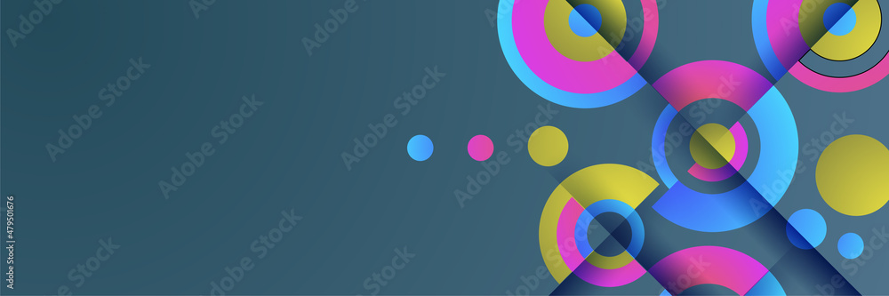 Gradient circle gray purple blue colorful Abstract design banner Gradient circle gray purple blue colorful Abstract design banner