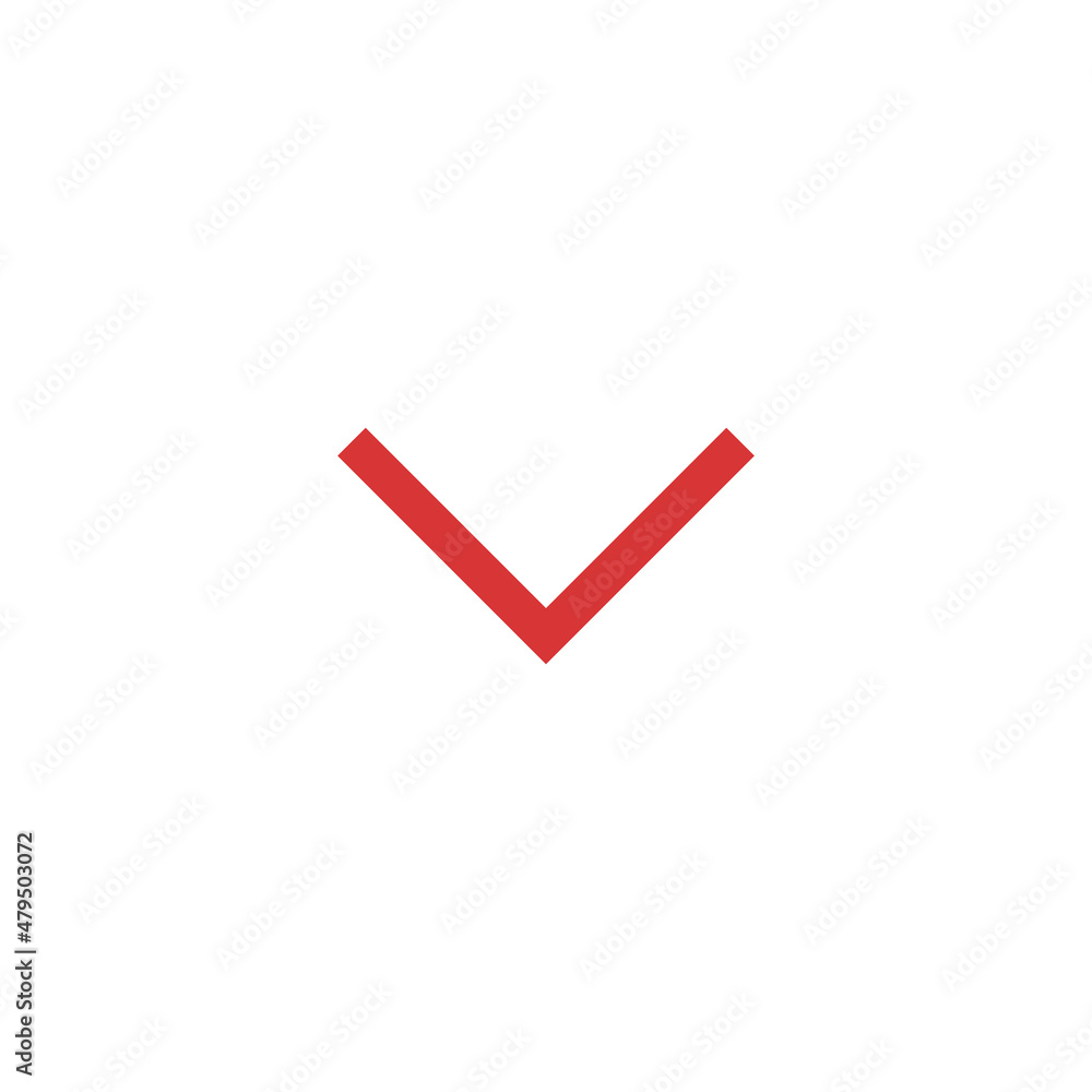 Arrow Down red vector icon Arrow Down red vector icon