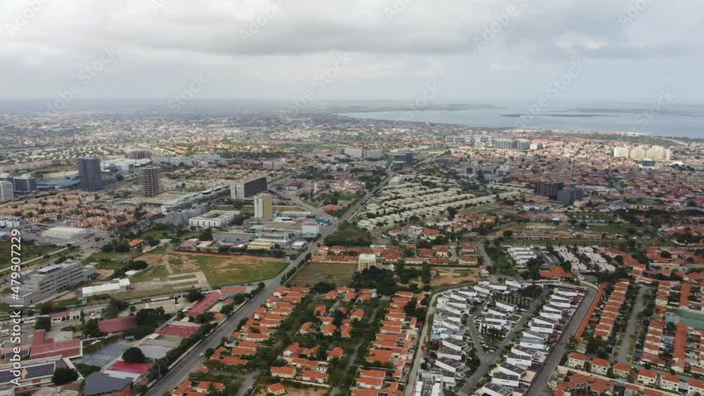 Talatona Luanda Angola 12 20 2021 Aerial drone footage of Talatona