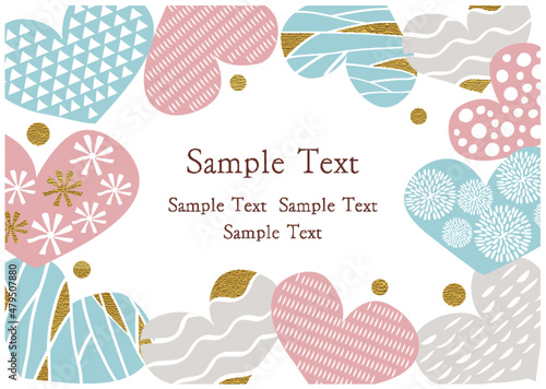 北欧風_ハートのフレーム