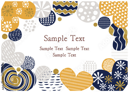 北欧風_ハートのフレーム