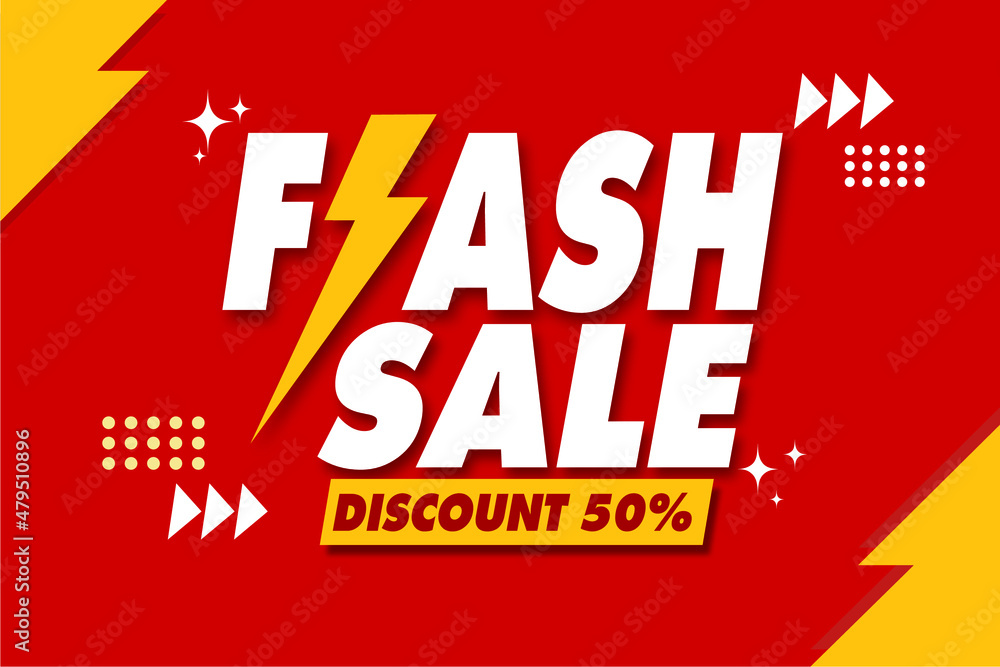 flash sale banner template design.vector illustration. flash sale banner template design.vector illustration.