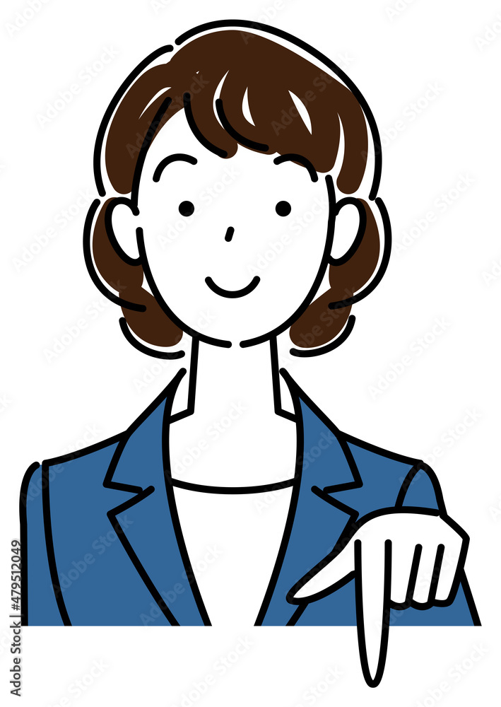 笑顔で下の方向を指差しているスーツ姿の可愛い女性 ビジネスパーソン イラスト ベクター
A pretty woman in a suit, smiling and pointing in the direction below. Business person illustration vector 笑顔で下の方向を指差しているスーツ姿の可愛い女性 ビジネスパーソン イラスト ベクター
A pretty woman in a suit, smiling and pointing in the direction below. Business person illustration vector
