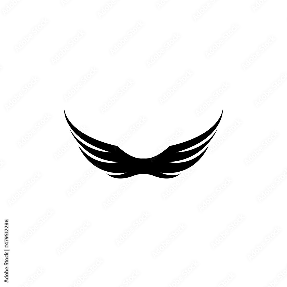 Obraz premium Wing illustration logo vector design