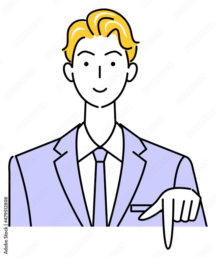 笑顔で下の方向を指差しているスーツ姿の可愛い男性 ビジネスパーソン イラスト ベクター
A cute guy in a suit smiling and pointing in the direction below. Business person illustration vector 笑顔で下の方向を指差しているスーツ姿の可愛い男性 ビジネスパーソン イラスト ベクター
A cute guy in a suit smiling and pointing in the direction below. Business person illustration vector