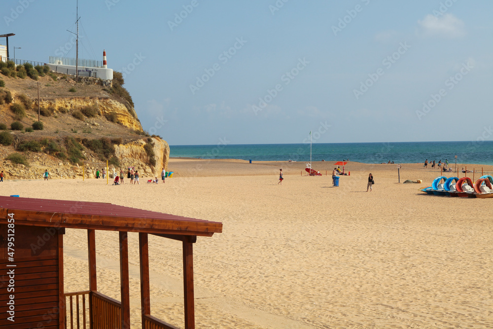 People on beach in the Algarve