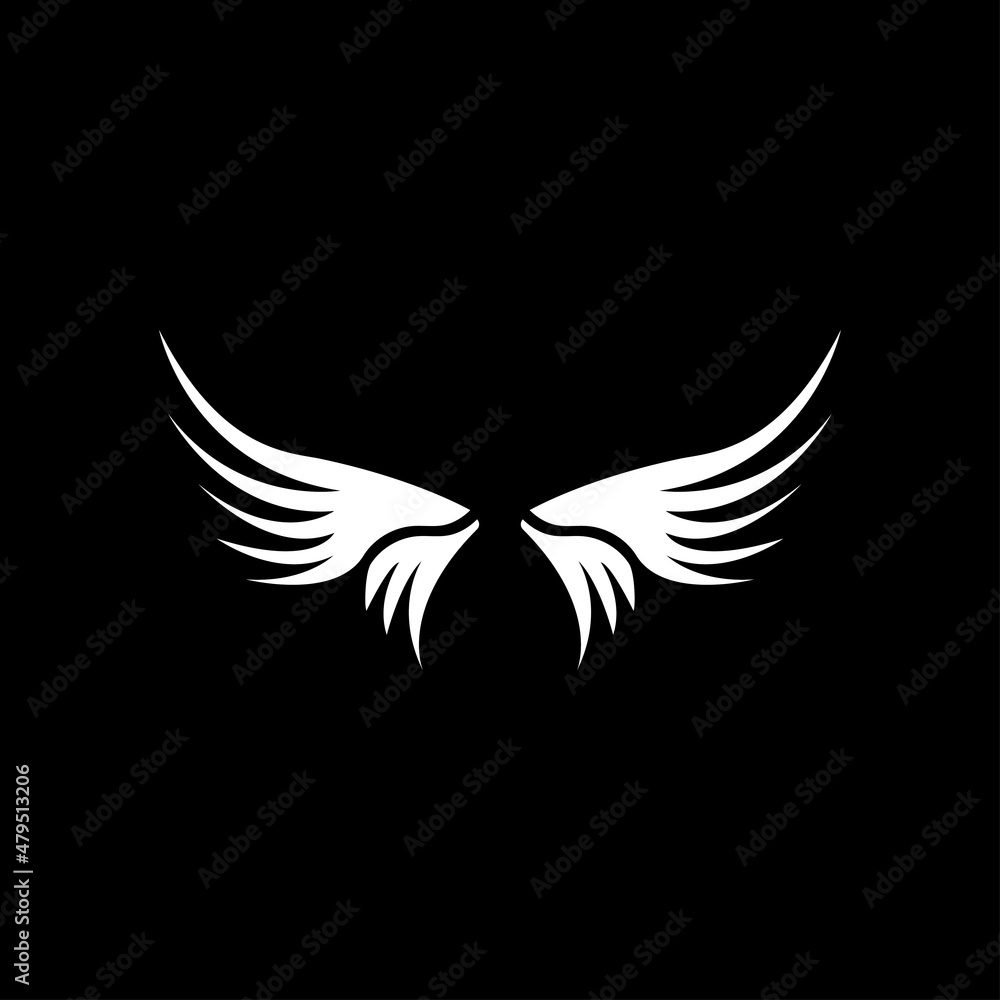 Wing illustration logo vector design Wing illustration logo vector design